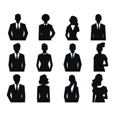 business people silhouette 