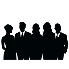business people silhouette 