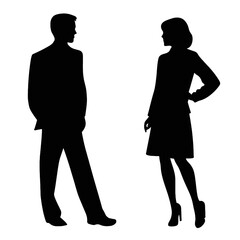 business people silhouette 