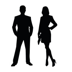 business people silhouette 