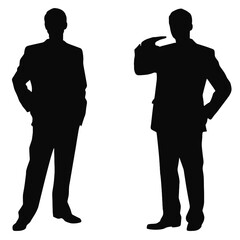 business people silhouette 