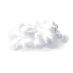 Abstract white smoke cloud, a soft white Smoke explode cloudy on transparent png.	