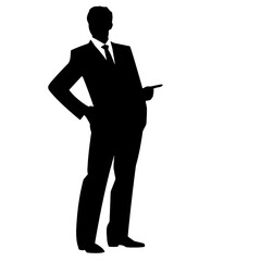 business people silhouette 