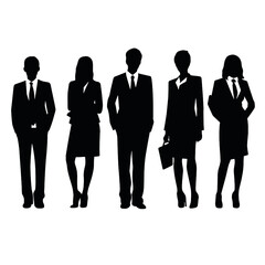 business people silhouette 