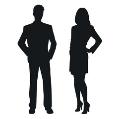 business people silhouette 