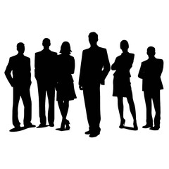business people silhouette 