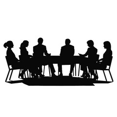 business people silhouette 