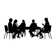 business people silhouette 