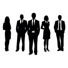 business people silhouette 