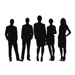 business people silhouette 