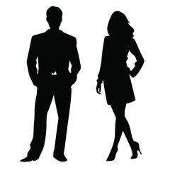 business people silhouette 