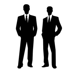 business people silhouette 