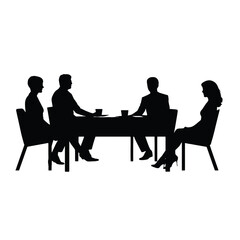 business people silhouette 