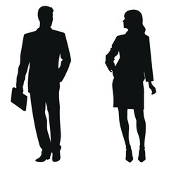 business people silhouette 