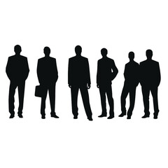 business people silhouette 