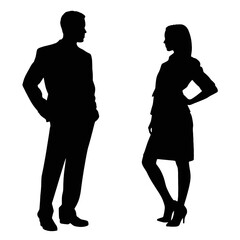 business people silhouette 
