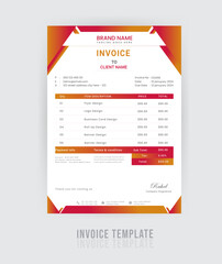 Company invoice Design