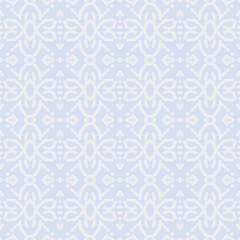 Abstract geometric pattern in white blue, fabric texture. interior design.