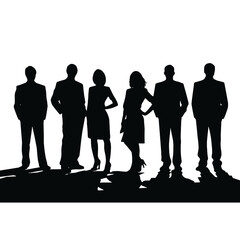 business people silhouette 