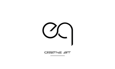 EQ, QE, E, Q abstract letters logo monogram