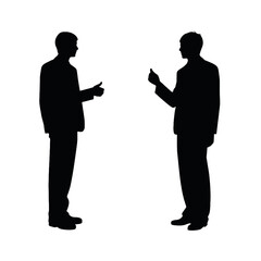 business people silhouette 