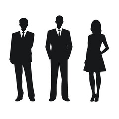 business people silhouette 