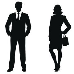 business people silhouette 