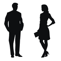business people silhouette 