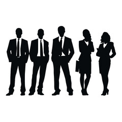 business people silhouette 