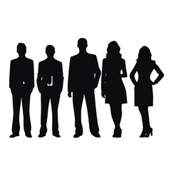 business people silhouette 