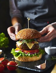 Hamburguer, product photography for restaurants