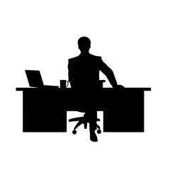 business people silhouette 