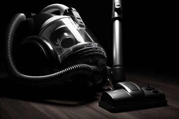 a vacuum cleaner on a table - obrazy, fototapety, plakaty