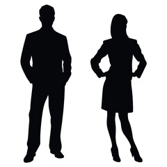 business people silhouette 