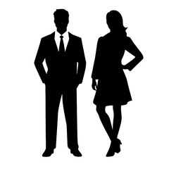 business people silhouette 