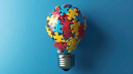 Puzzle pieces representing the bright ideas