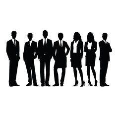 business people silhouette 