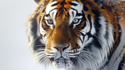 Obraz premium Bengal tiger close up shot. AI Generative.