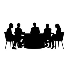 business people silhouette 