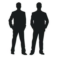 business people silhouette 