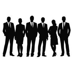 business people silhouette 