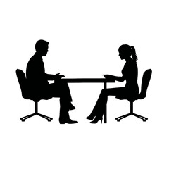 business people silhouette 