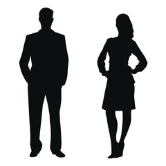 business people silhouette 