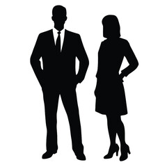 business people silhouette 