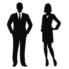 business people silhouette 