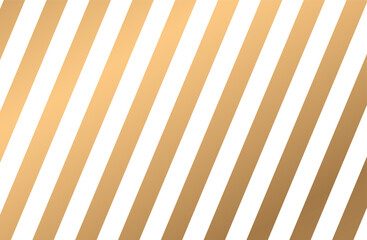 Gold glittering diagonal lines pattern on white background.  White and gold pattern. golden geometric parallel strokes, gift paper vector