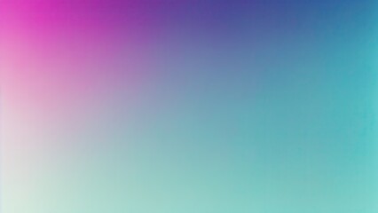 Abstract Blue teal green and pink grainy gradient background