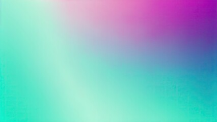 Abstract Blue teal green and pink grainy gradient background