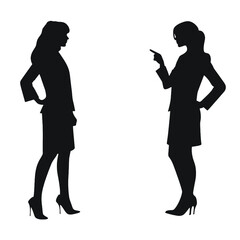 business people silhouette 