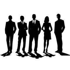 business people silhouette 